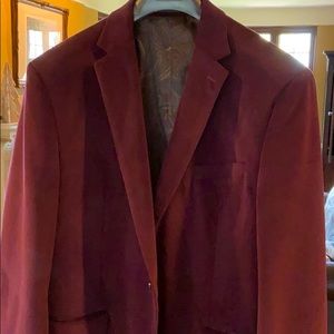 Ralph Lauren Burgundy Velvet Blazer 46R